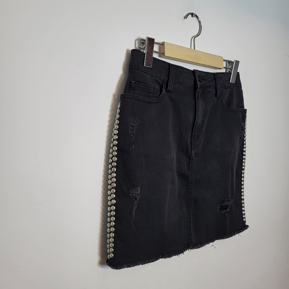 Etienne Marcel Denim Black Skirt Size S - Picture 3 of 12